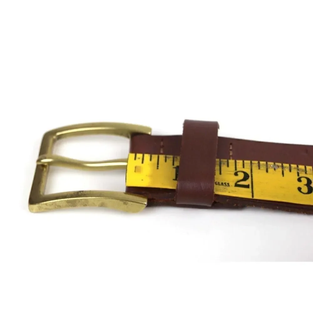 Mexico SADDLE BROWN GENUINE LEATHER 1 3/8